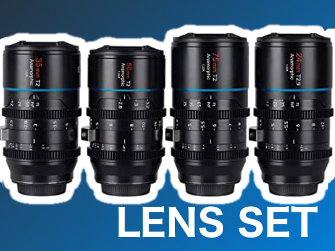 Sirui Anamorphic Lens Kit Rent **SIRUI ANAMORPHIC LENS KIT** From