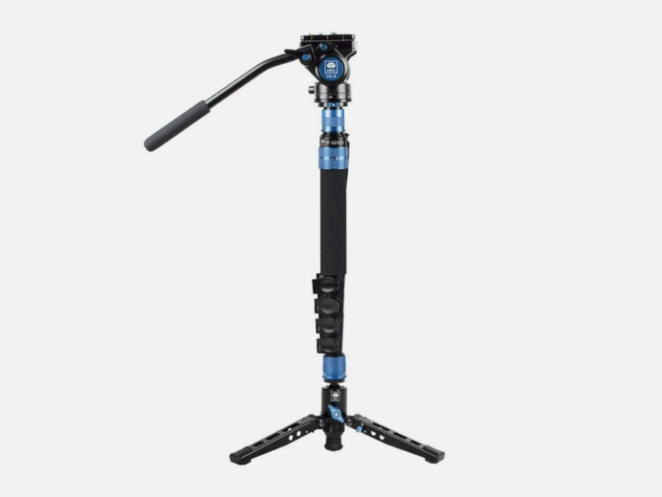 Sirui p-325fsfl cf monopod up to 149cm, va-5 video head & 3-way legs