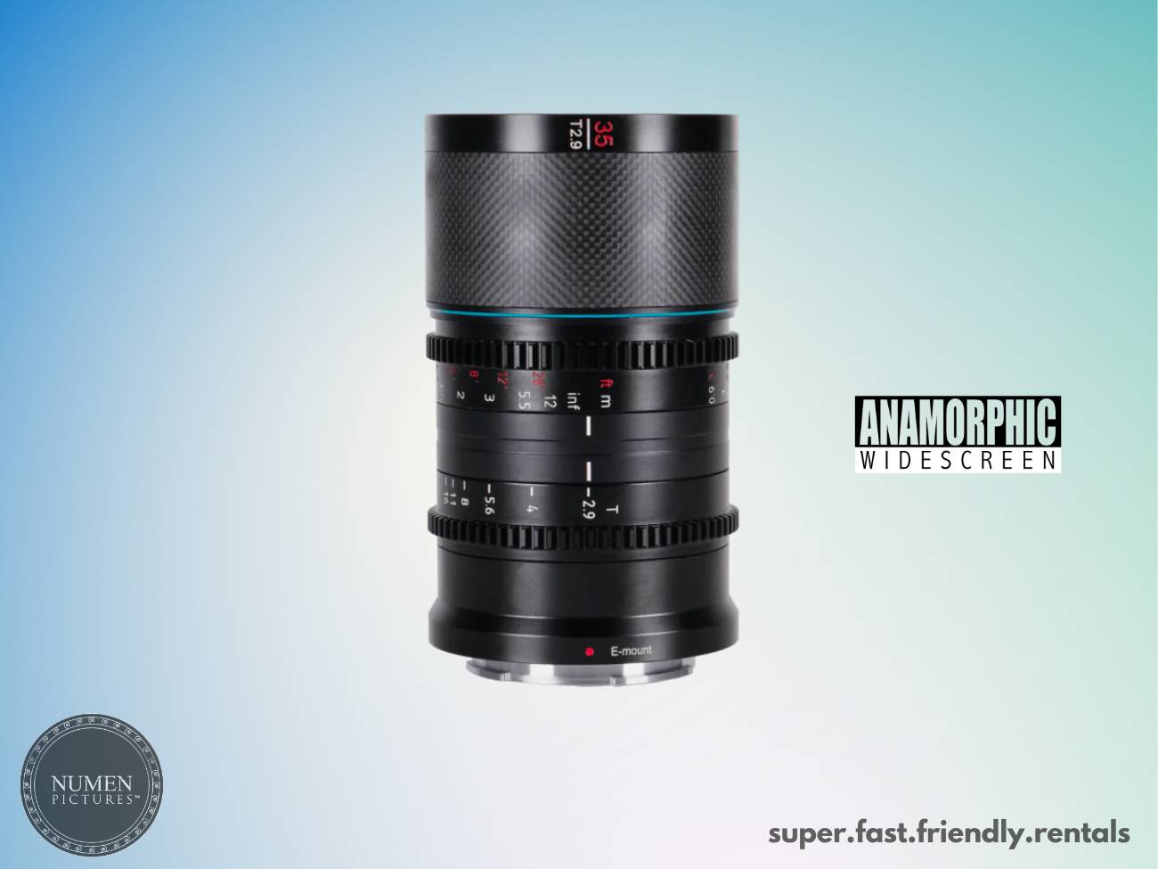 Rent Sirui Saturn 35mm Anamorphic Full Frame E Mount from Numen