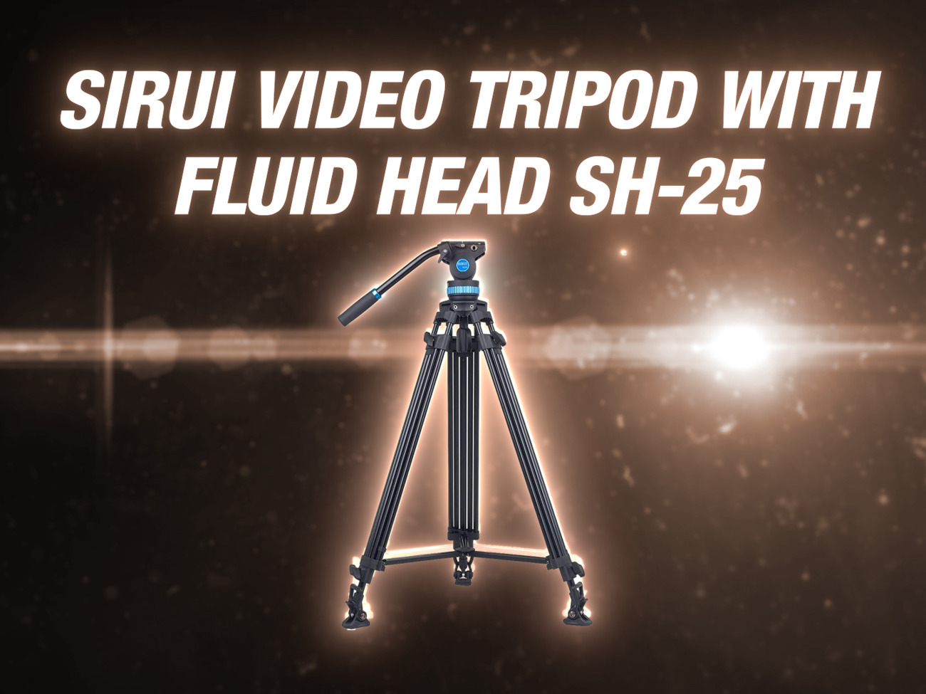 Sirui video tripod with fluid head sh-25