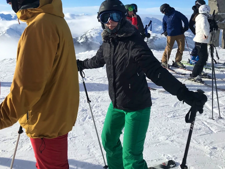 Ski clothing (jacket, trousers) & gear