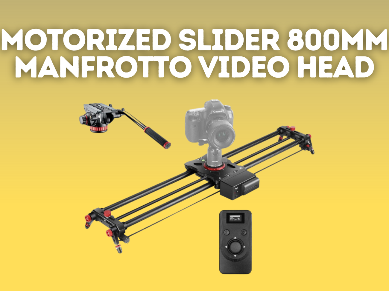 Slider motorized - carbon slider 800mm manfrotto video head