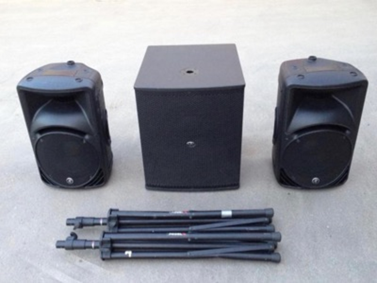 Small pa system with subwoofer