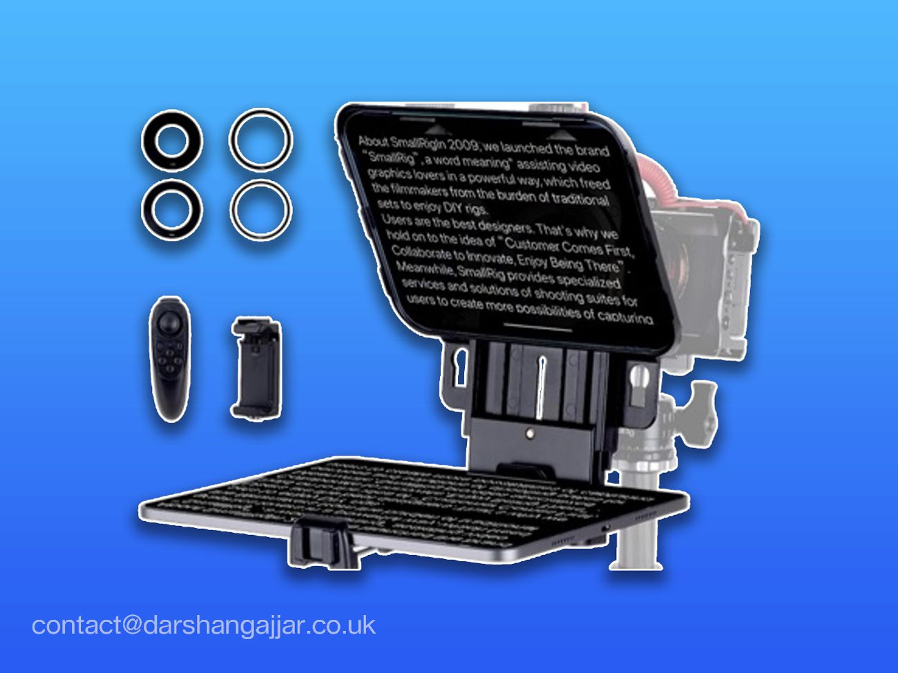 Small rig teleprompter / auto cue