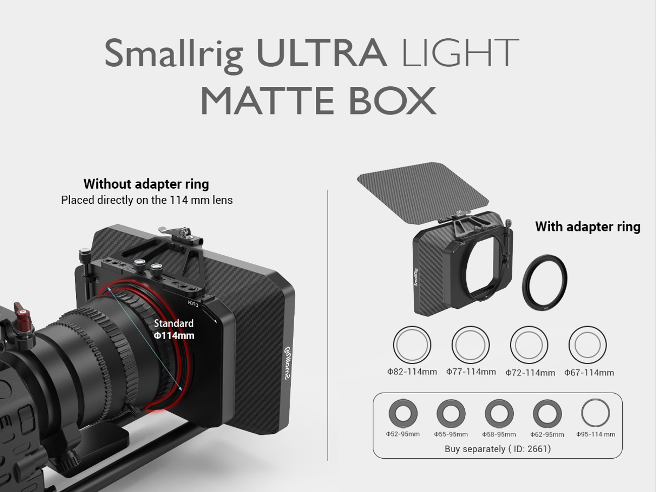 Smallrig 2660 ultra lightweight matte box