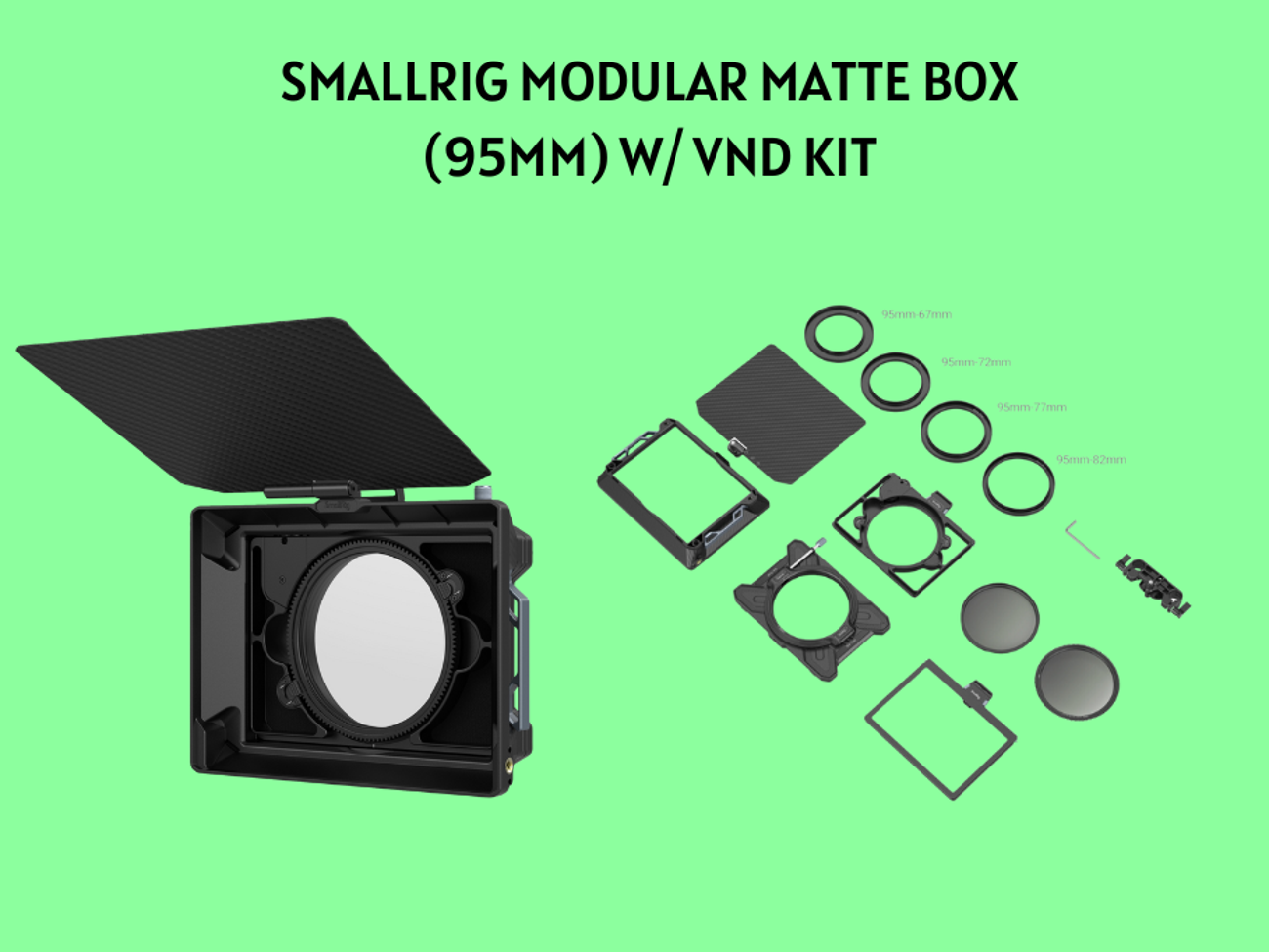 Smallrig modular matte box (95mm) w/ variable nd (vnd) kit