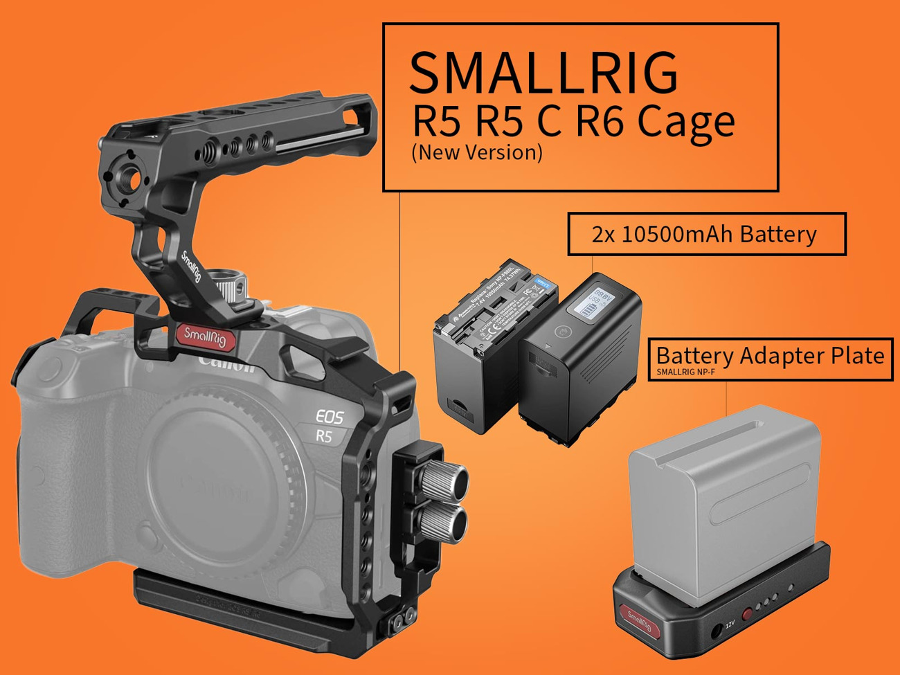 Smallrig r5 r5 c r6 cage for canon r5 r5c r6 bundle