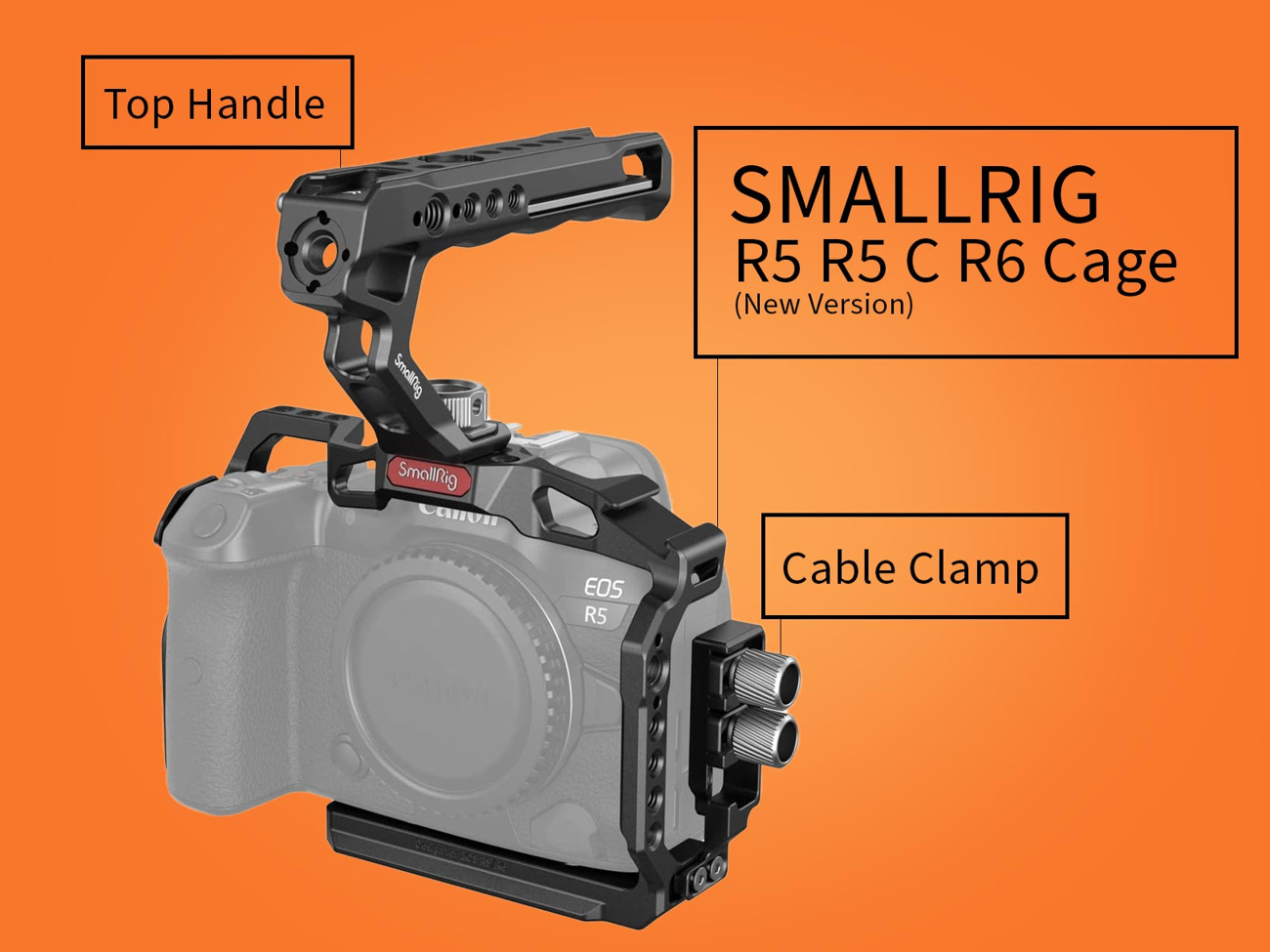 Smallrig r5 r5 c r6 cage for canon r5 r5c r6 top handle