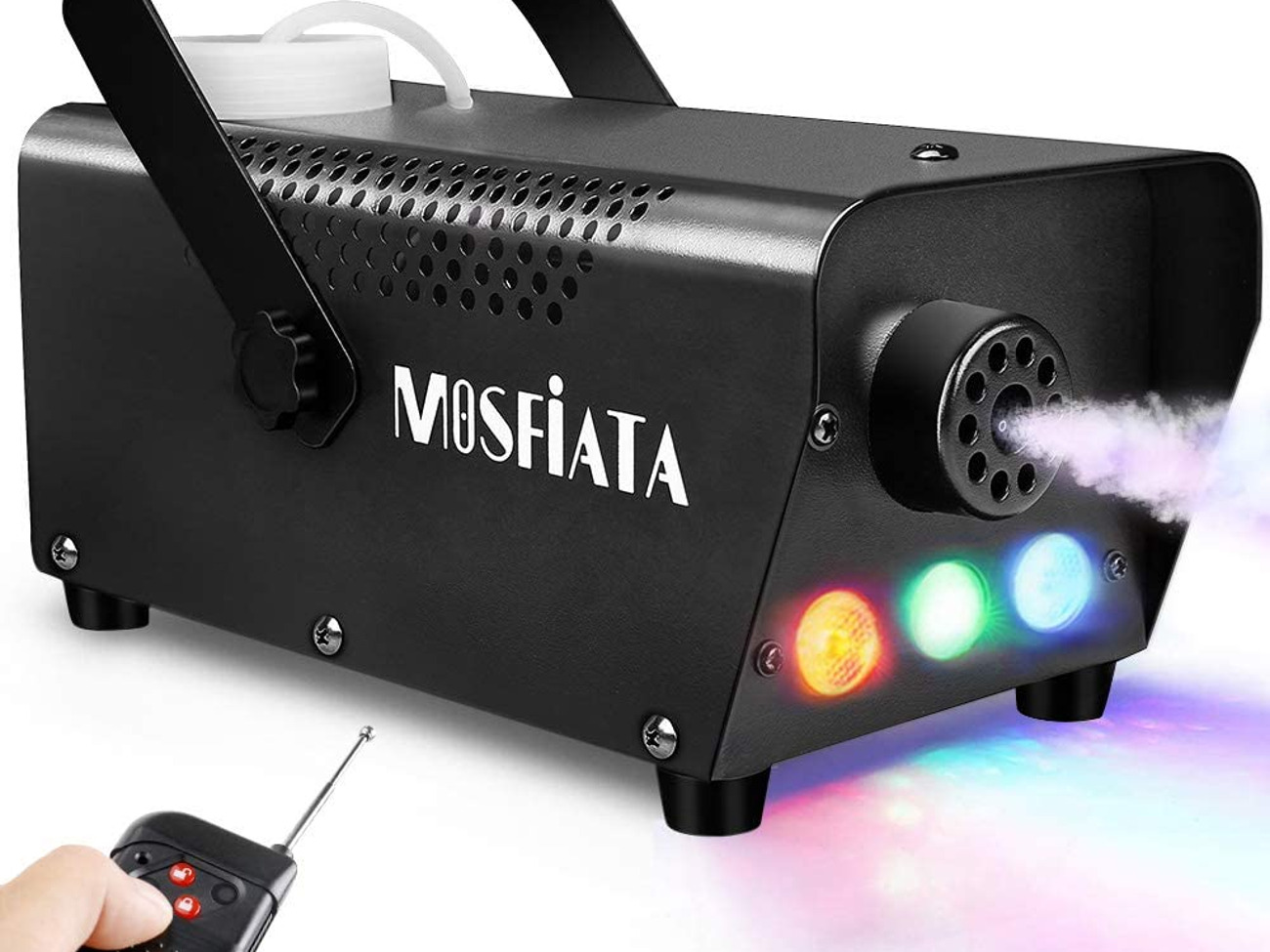 Smoke and fog machine with built-in led lights (500w) - with liquid