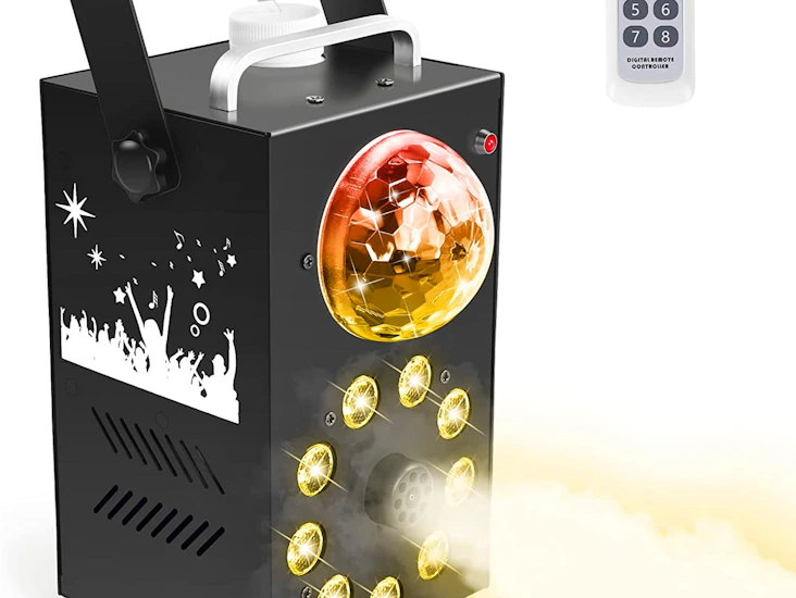 Smoke machine, uking 700w fog machine 9 led lights