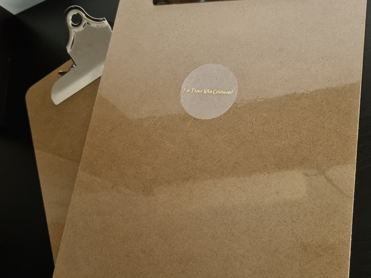 Smooth wooden brown a4 clipboards