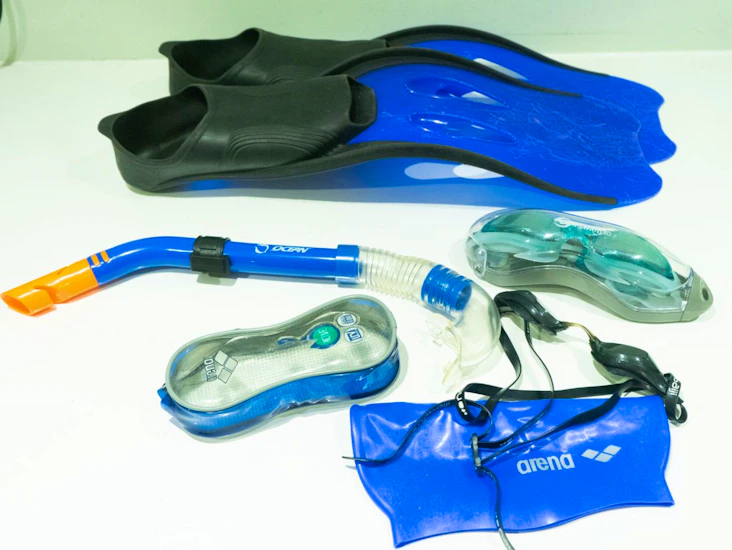 Snorkeling and swimming set