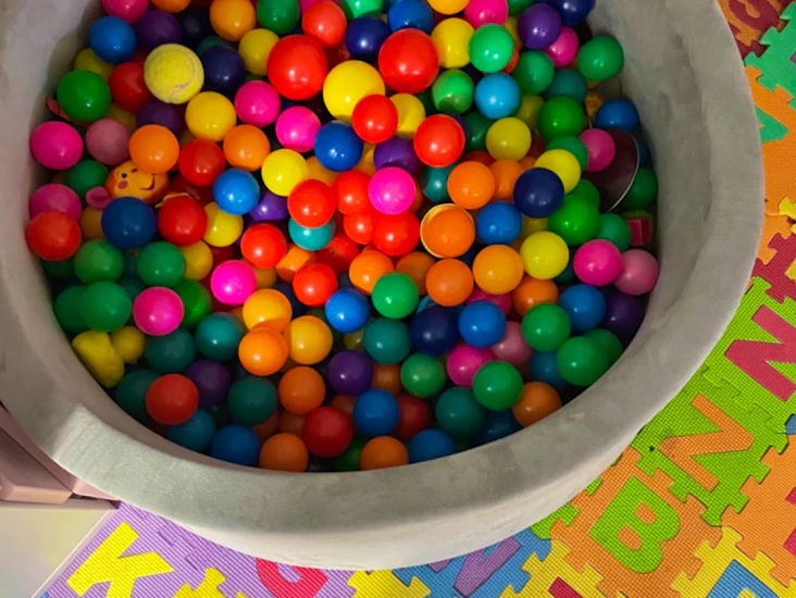 Soft play with equipment