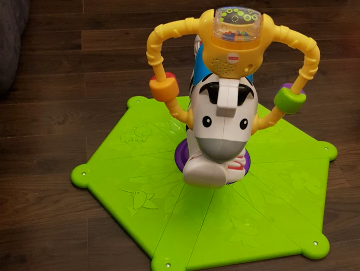Soft play bounce on zebra