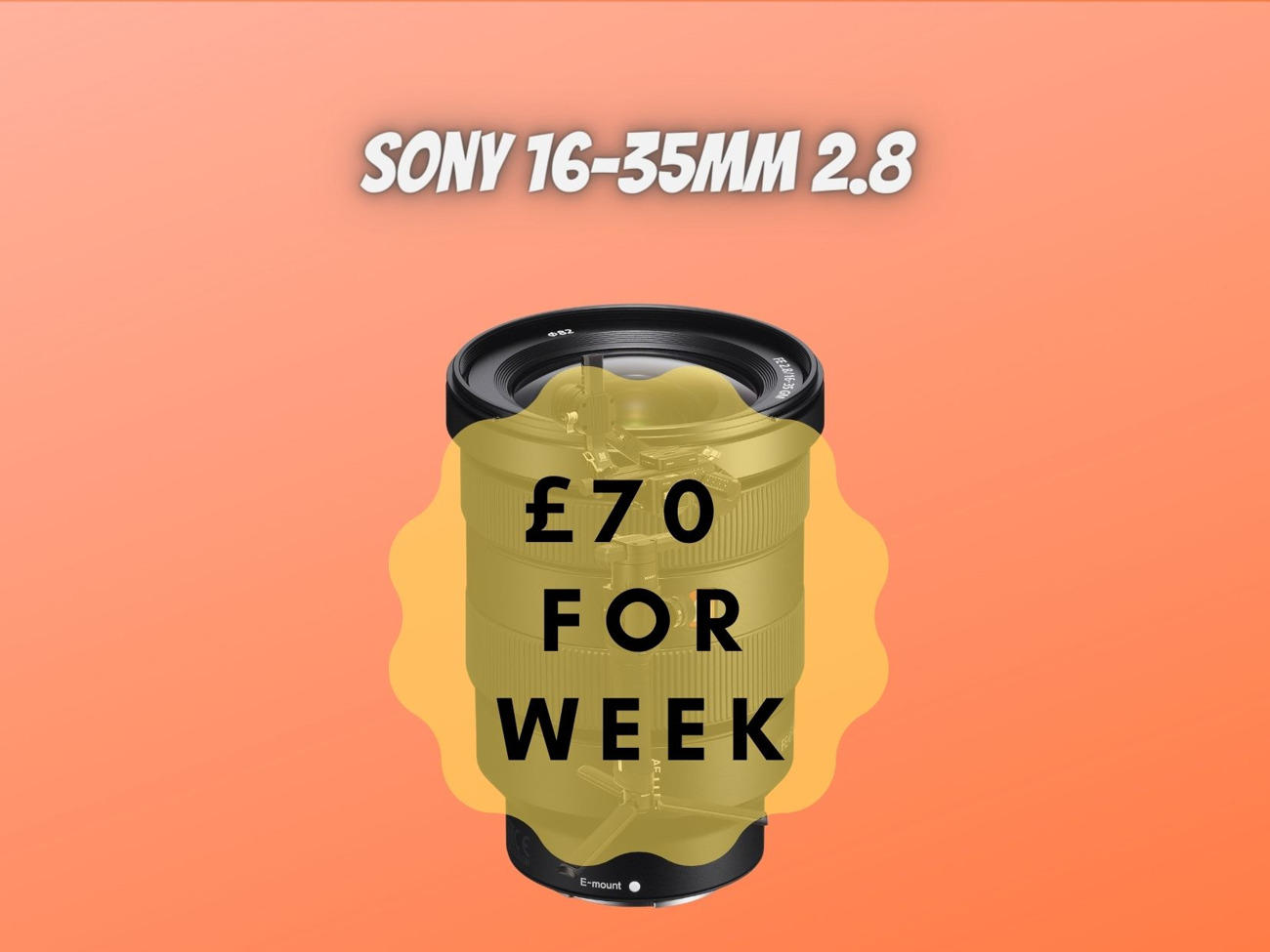 Sony 16-35mm f/2.8 gm lens