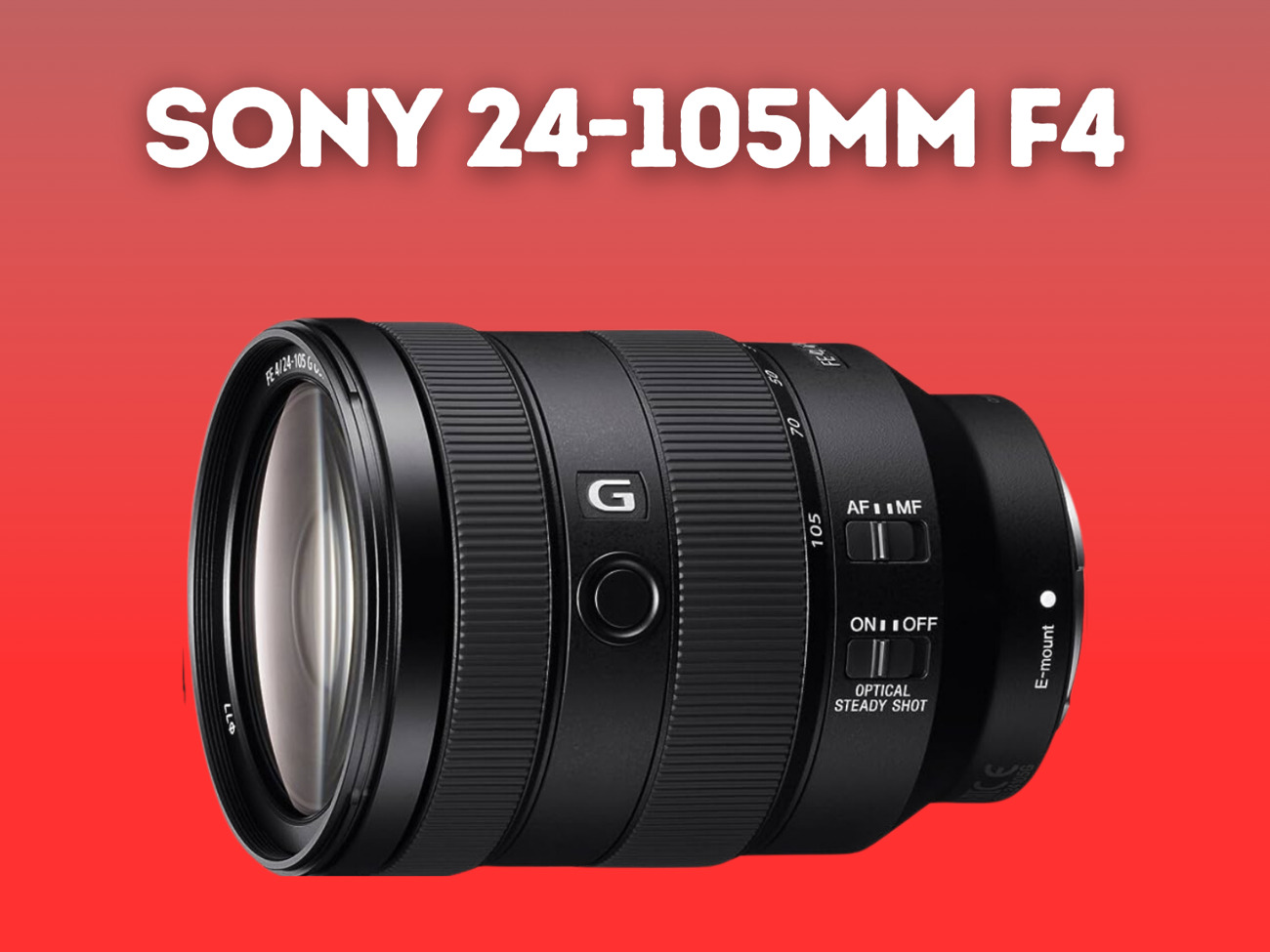 Sony 24-105mm f/4 g fe oss lens