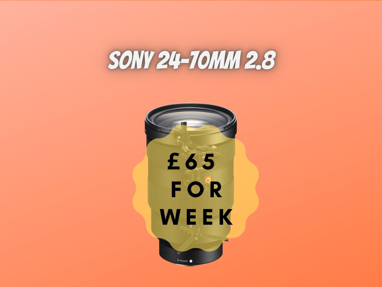 Sony 24-70 mm f/2.8 lens