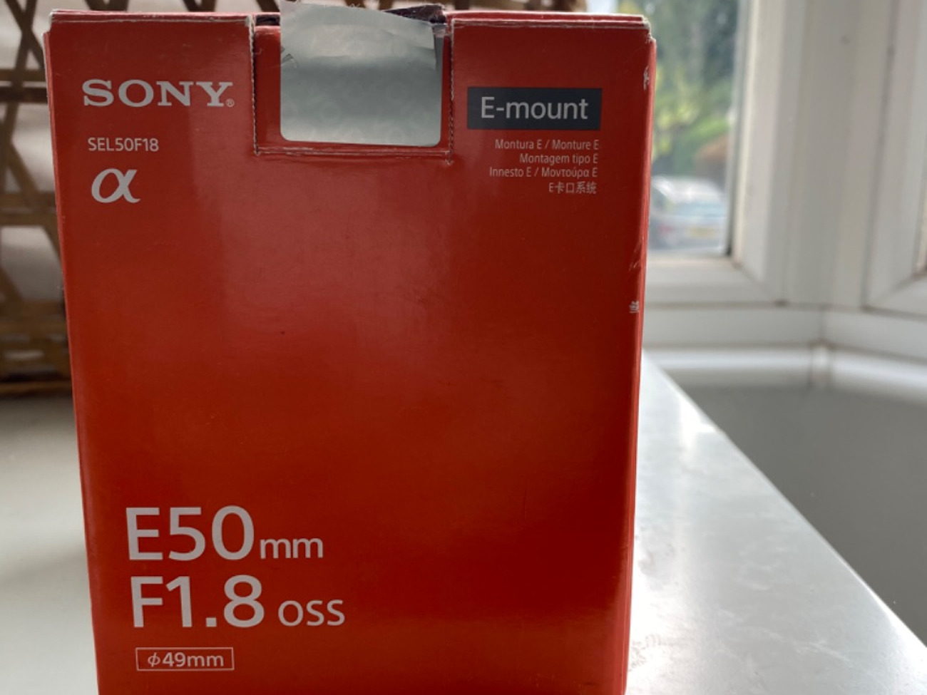 Sony 50mm lens 1.8
