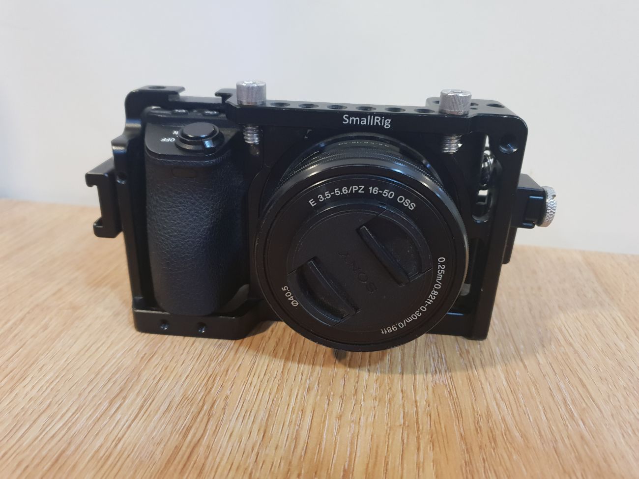 Sony a6500 camera with 3 lenses