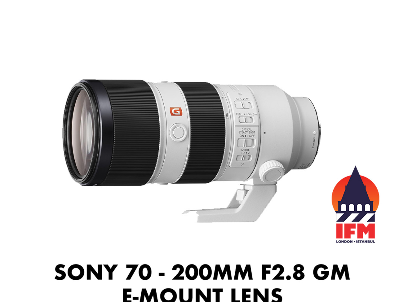 Sony 70-200mm f2.8 gm e mount zoom lens