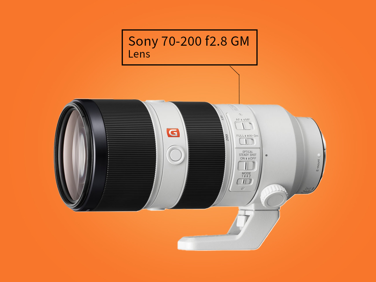 Sony 70-200mm f2.8 gm oss lens