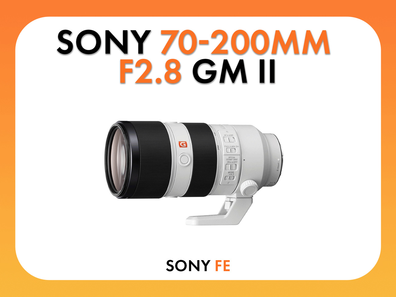 Sony 70-200mm g master ii - e mount camera lens