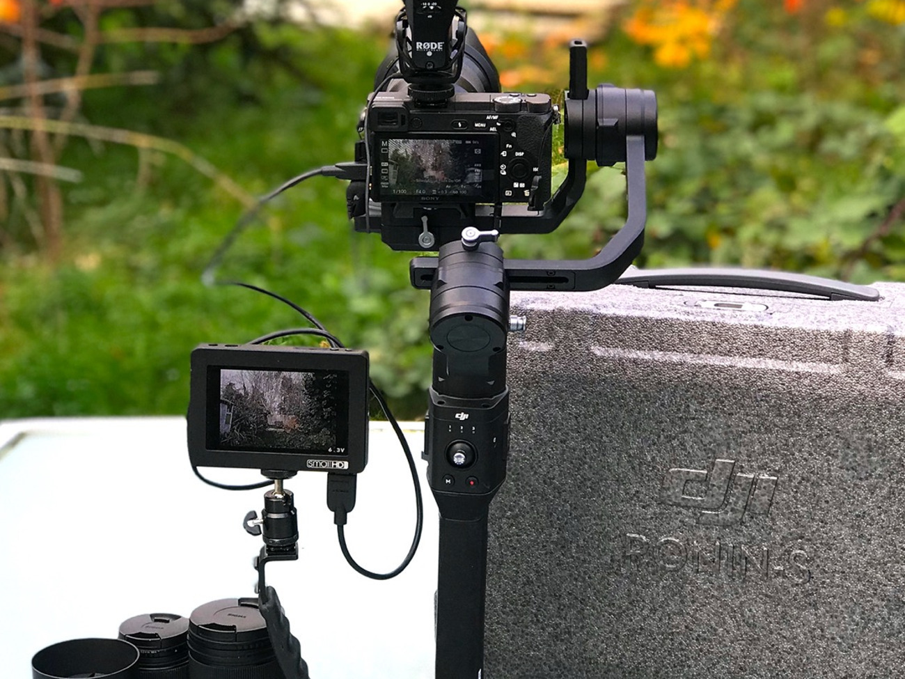 Sony a6500 + dji ronin s | 4 lenses | cinematic camera kit
