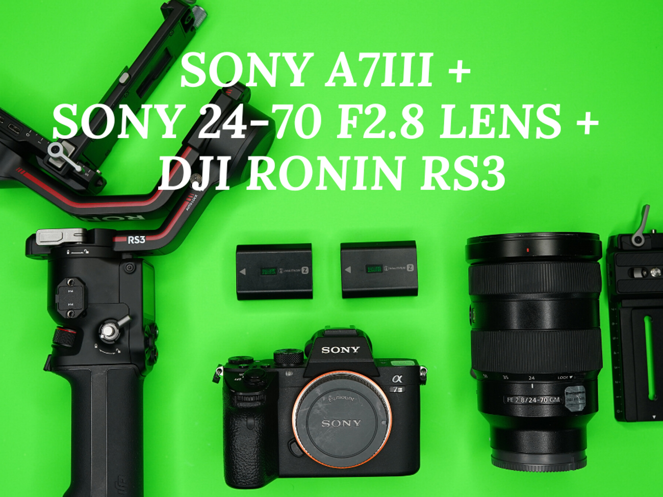 Sony a7 iii + sony 24-70 f2.8 lens + dji ronin rs3 a7iii a7