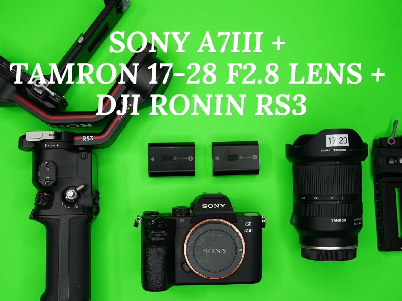 Sony a7 iii + tamron 17-28 f2.8 lens + dji ronin rs3 a7iii a7