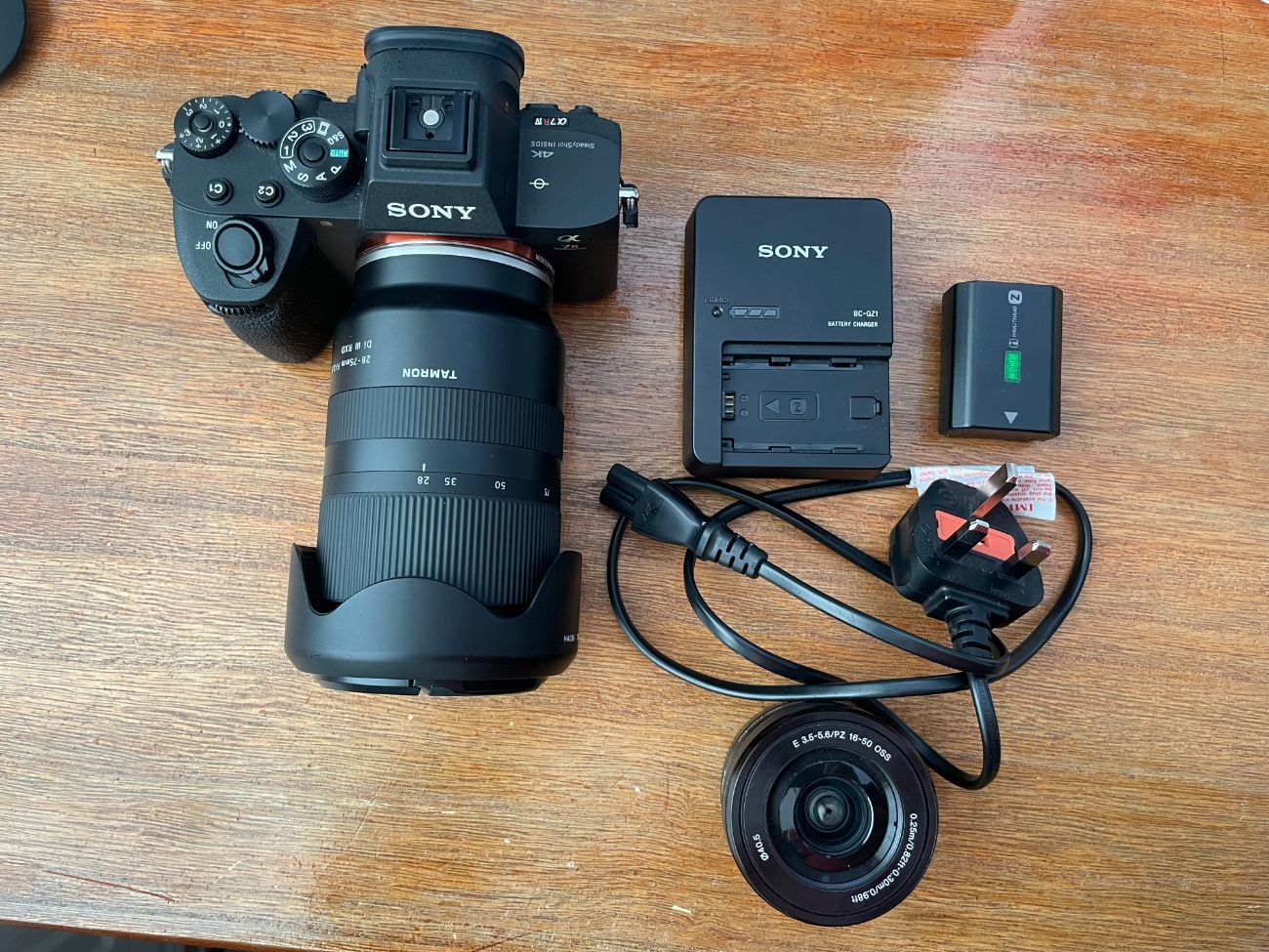 Sony a7 r4 + 28-75mm lens + dji ronin-sc gimbal