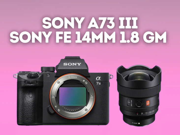 Sony a73 iii + sony fe 14mm f/1.8 gm lens