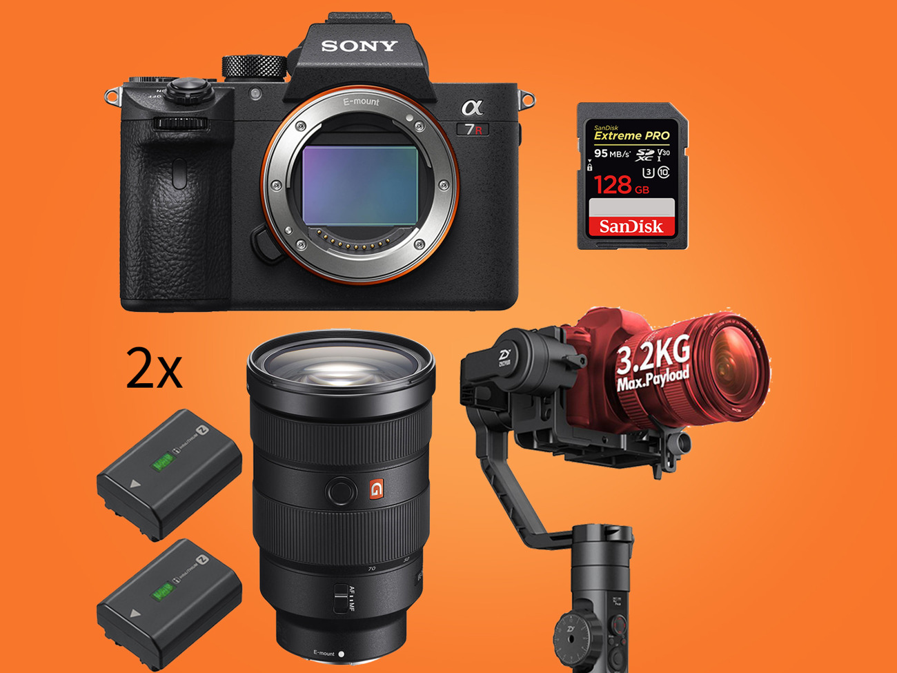 Sony a7iii + 24-70 + crane 2 stabiliser gimbal - run-and-gun