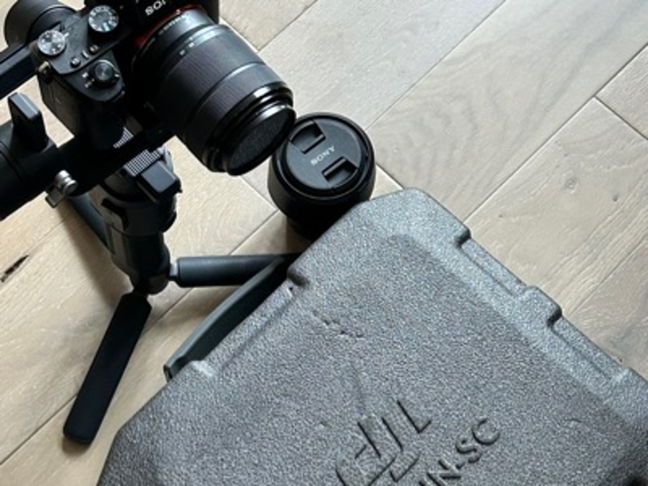 Sony a7iii + 24mm gm lens + gimbal + (shoot day 3)