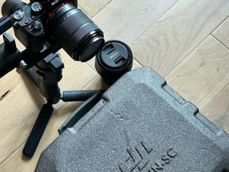 Sony a7iii + 24mm gm lens + gimbal + (shoot day 3)