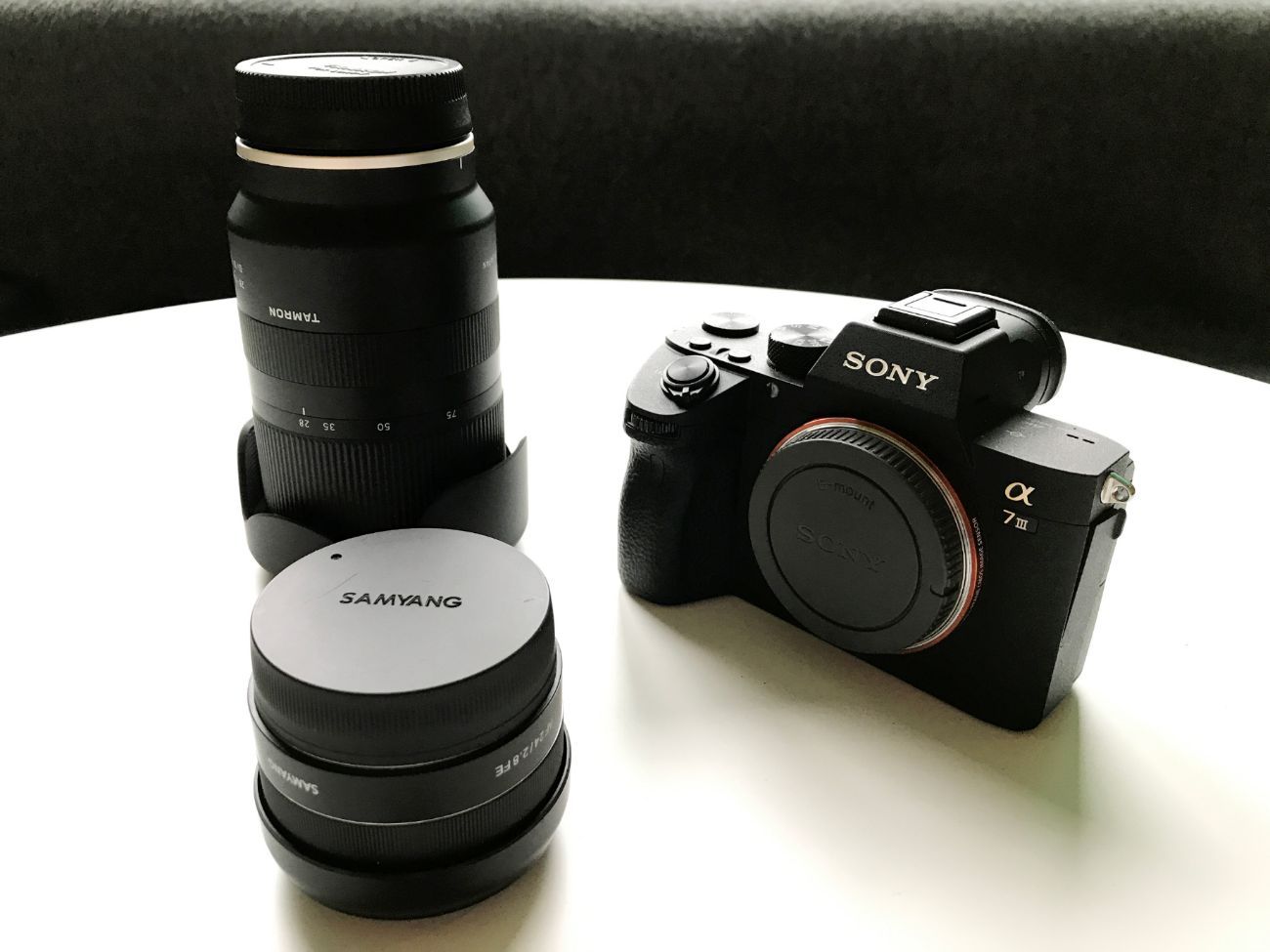 Rent Sony A7iii A73 + Samyang 24mm f4 / Tamron 28-75mm f2.8 from