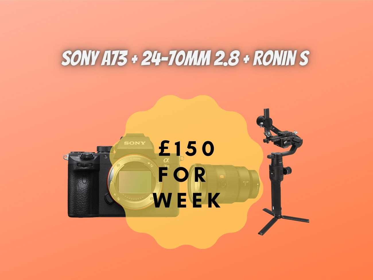 Sony a7iii 3 + sony 24-70mm 2.8 lens + ronin s 