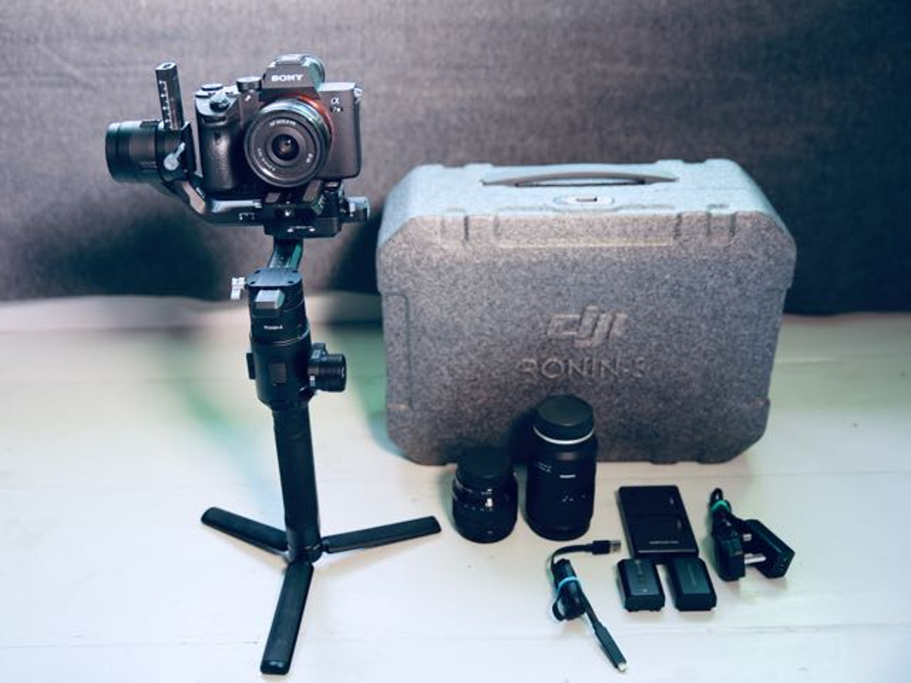 Sony a7iii a73 + dji ronin s gimbal stabiliser / with lenses