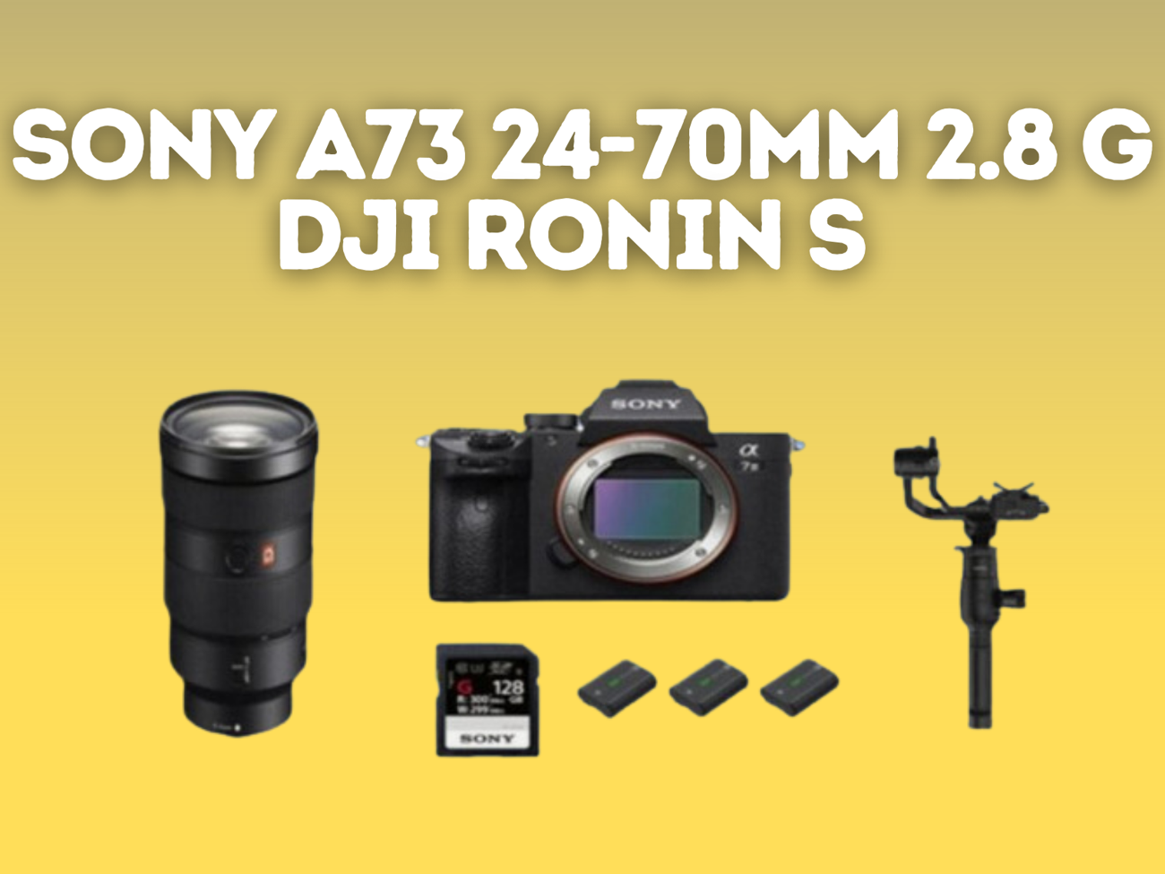 Sony a7iii a73 dji ronin s 24-70mm 2.8 g lens 24-70 mm