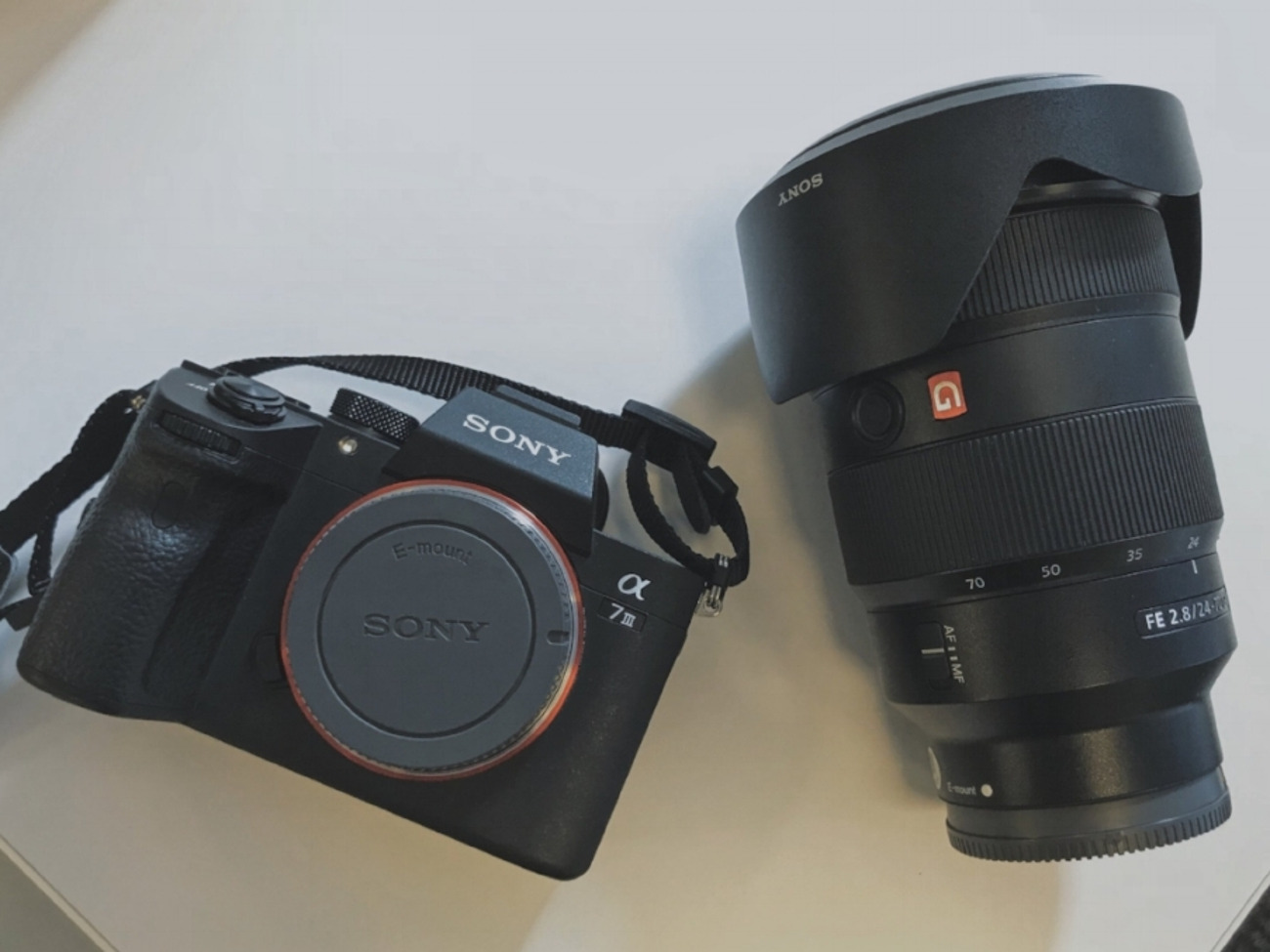 Sony a7iii a73 with sony 24-70 gm f2.8 with 128gb sd card