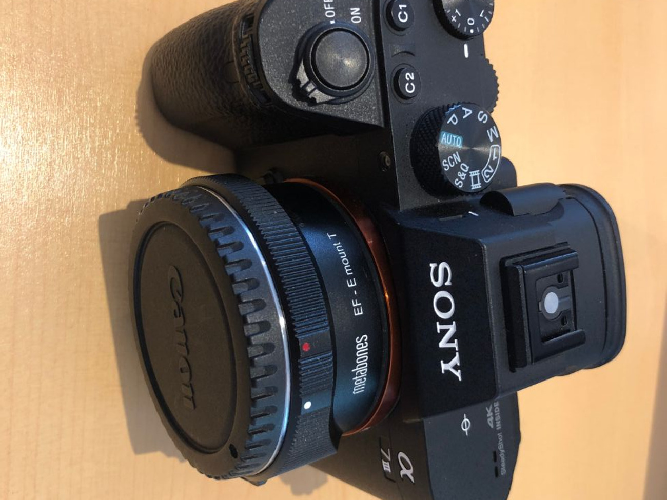 Sony a7riii w/ metabones ef - e