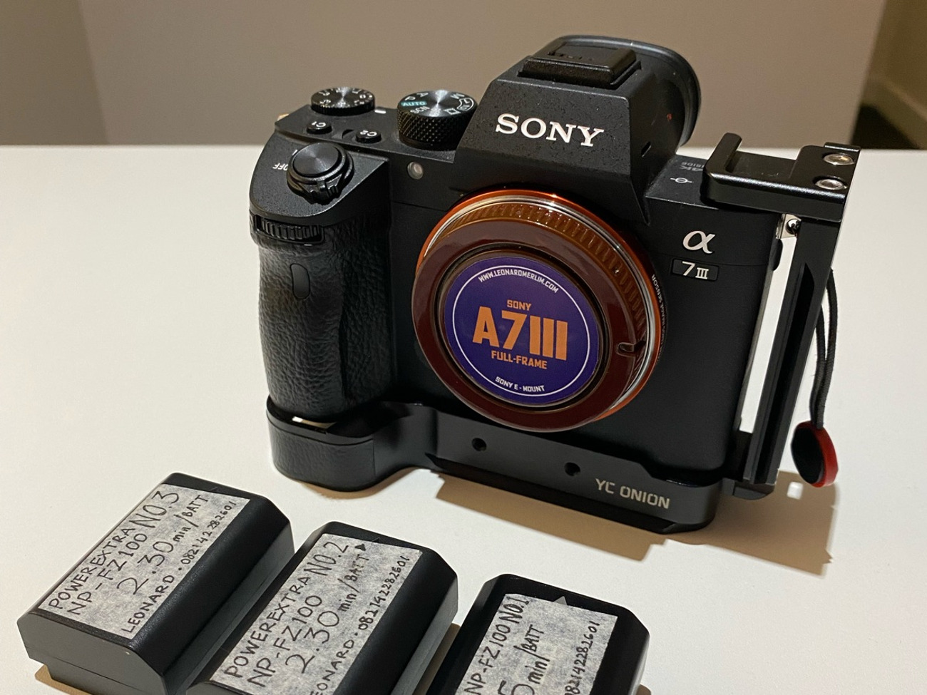 Sony a7iii with 3 batteries and 64gb sd card
