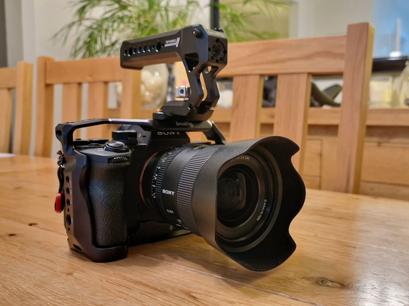 Sony a7iv + sony fe 24mm f1.4 gm + smallrig cage