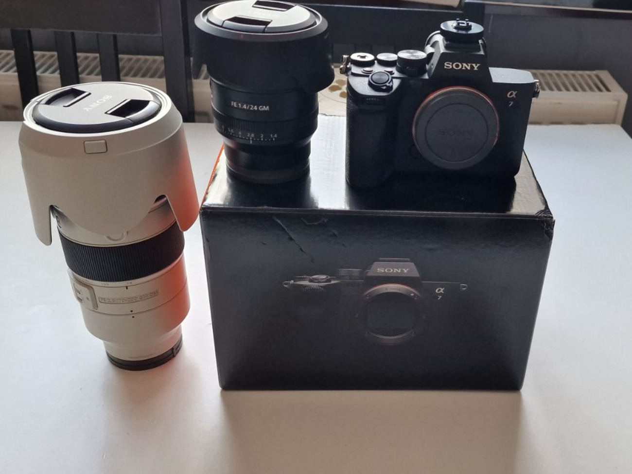 Sony a7iv (a74) body with 24 mm 1.4gm & 70-200 2.8gm bundle