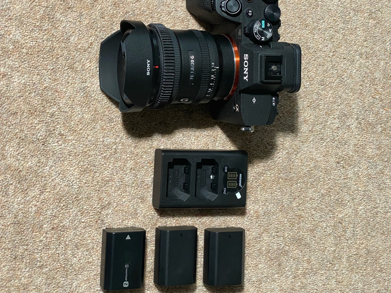 Sony a7iv camera and sony 24-70mm gmaster mki lens 