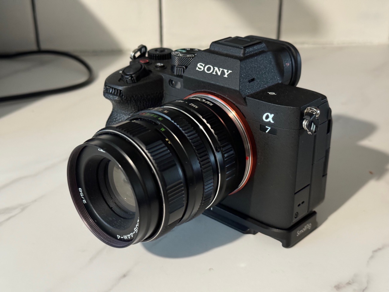 Sony a7iv mirrorless camera body