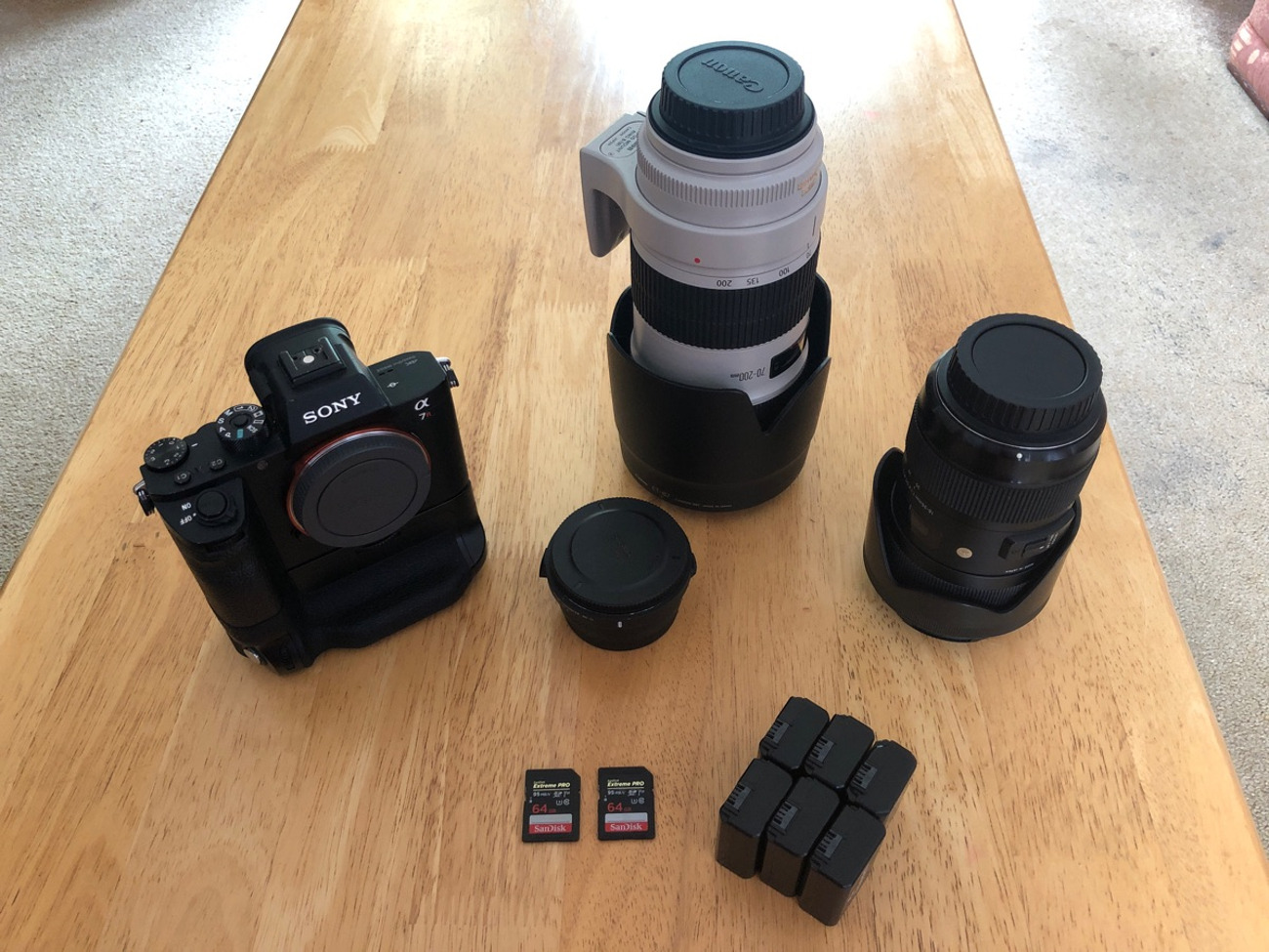 Sony a7r2 pro filmmakers kit (sigma 18-35 and canon 70-200)