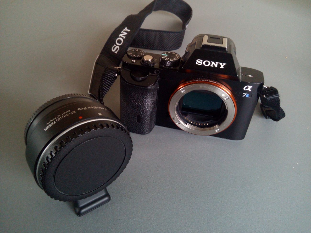 Sony a7s i + fotodiox pro af adapter ef - canon