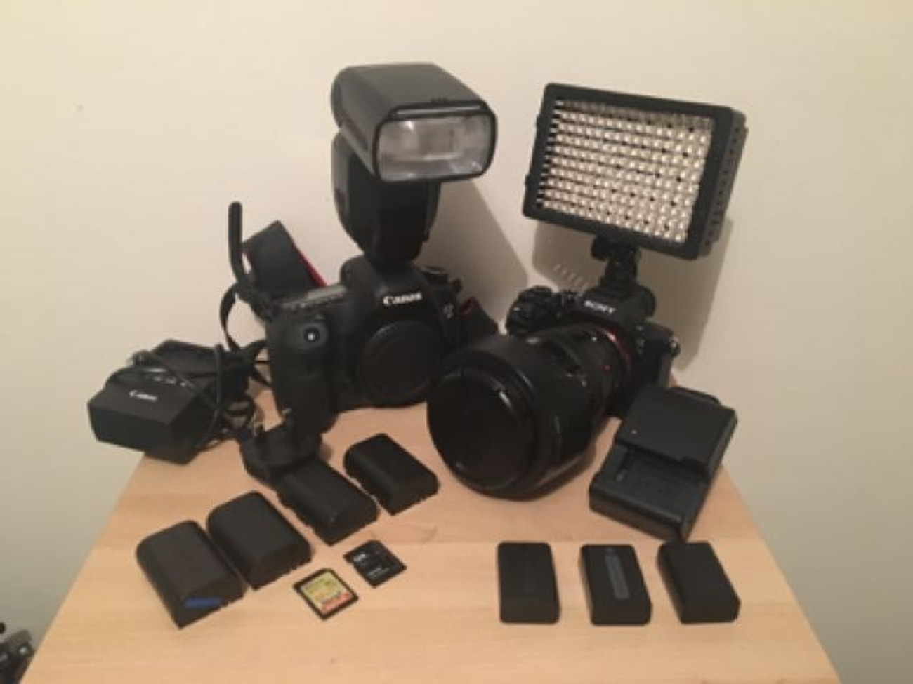 Sony a7s ii + canon mk iii + canon 24-105 lense