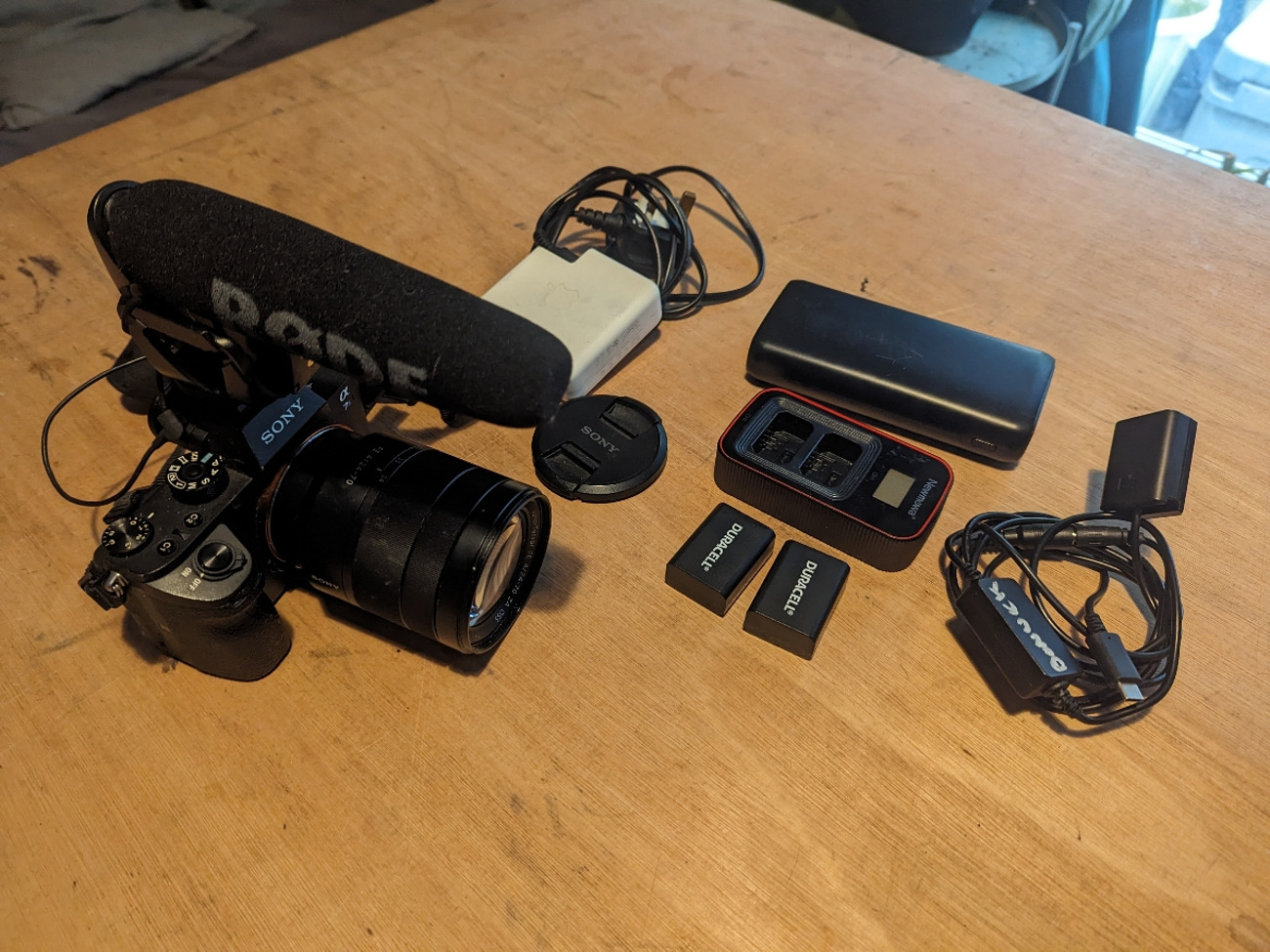 Sony a7s ii & sony zeiss 24-70 f4 lens, full 4k filming rig