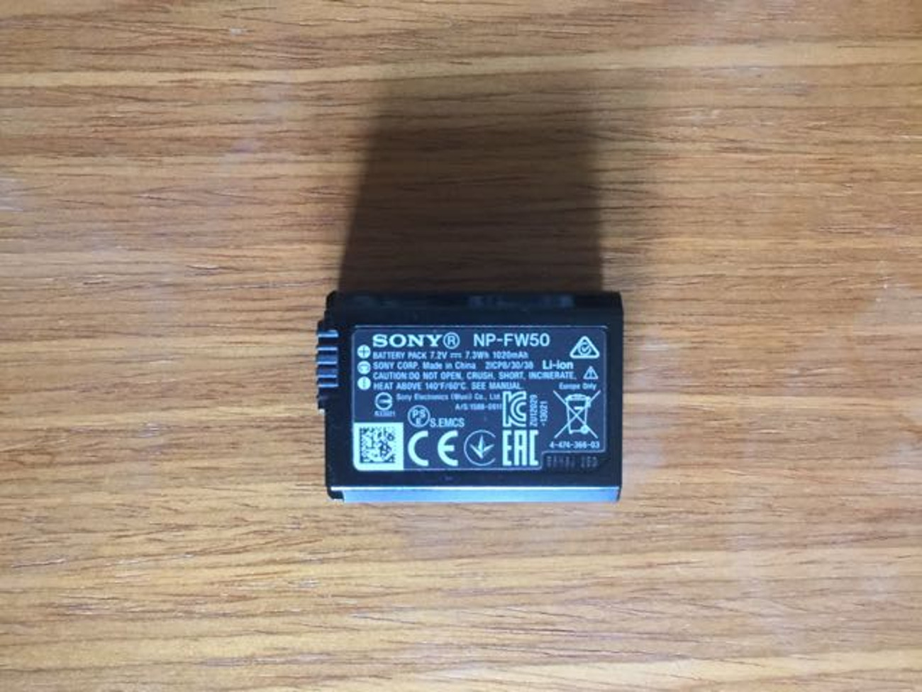 Sony a7s ii battery